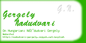 gergely nadudvari business card